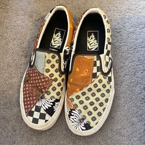 Cute patchwork vans (rare)